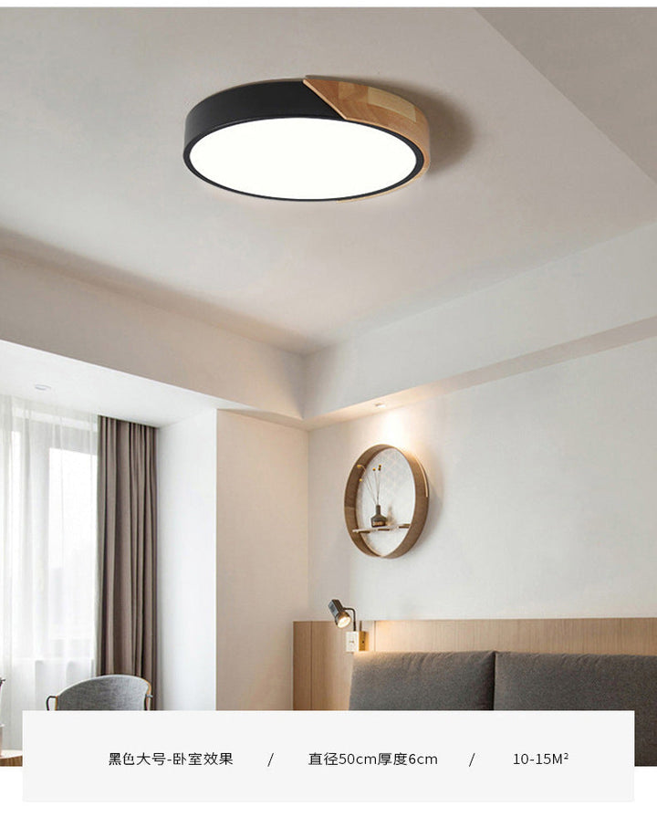 Moderne LED-taklampe for soverommet – Energisparende innbygningslampe i akryl og metall, forskjellige farger