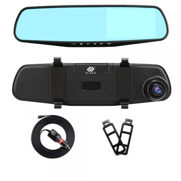 SafeMirror HD Speil med Dashcam – 1080p, Bevegelsesdeteksjon & Bredvinkel | Skanto