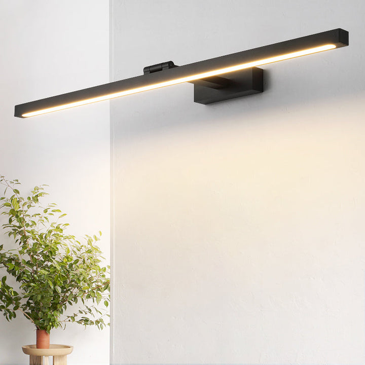 Rektangulær Speilveggbelysning Nordisk Minimalistisk Stil Aluminium Enkel Speilbelysning | Skanto