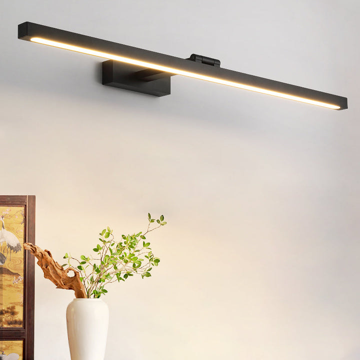 Rektangulær Speilveggbelysning Nordisk Minimalistisk Stil Aluminium Enkel Speilbelysning | Skanto