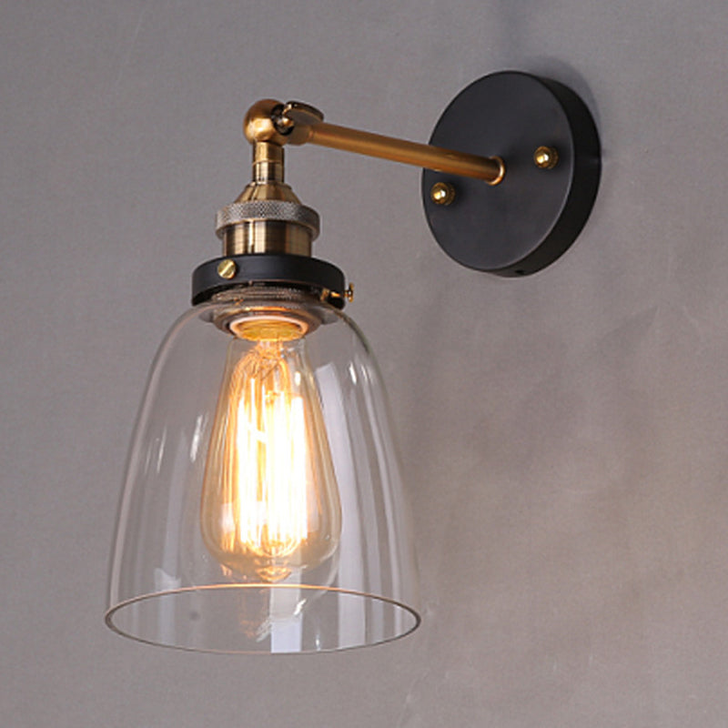 Oval Vanity Vegglamper Retro Industriell Stil Glass Enkelt Vanity Lys | Skanto