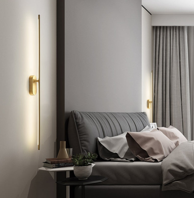 Skanto | Liniære Striper Veggbelysning Moderne Metall Veggmontert Lampe for Soverom Stue