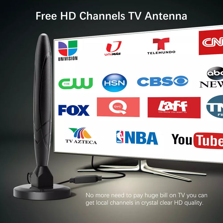 Skanto | HDTV 4K Magnetisk Digital Antenne Høyytelses Innendørs Antenne med Forsterker