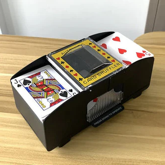 Automatischer Spielkartenmischer – Ideal for 2/4/6 Kartenspiele, elektriske Spielkartenmischer for Poker