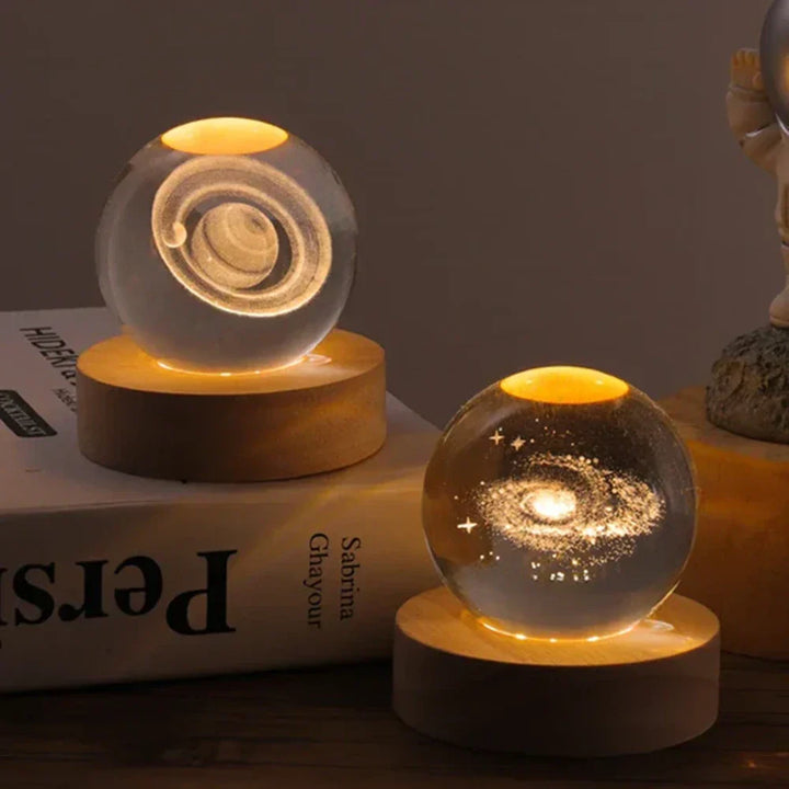3D Gravert Krystallsfære - Celestia | Skanto