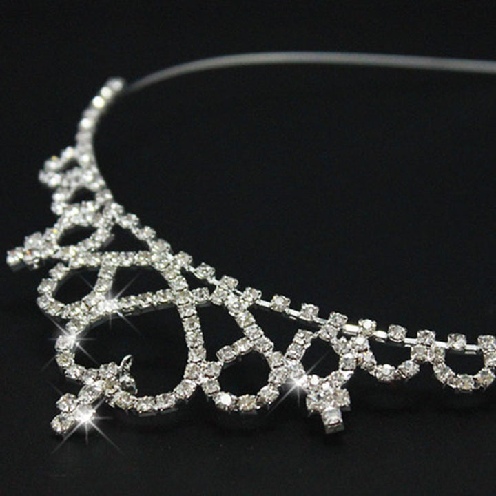 Damer Elegant Krystall-Tiara Skanto