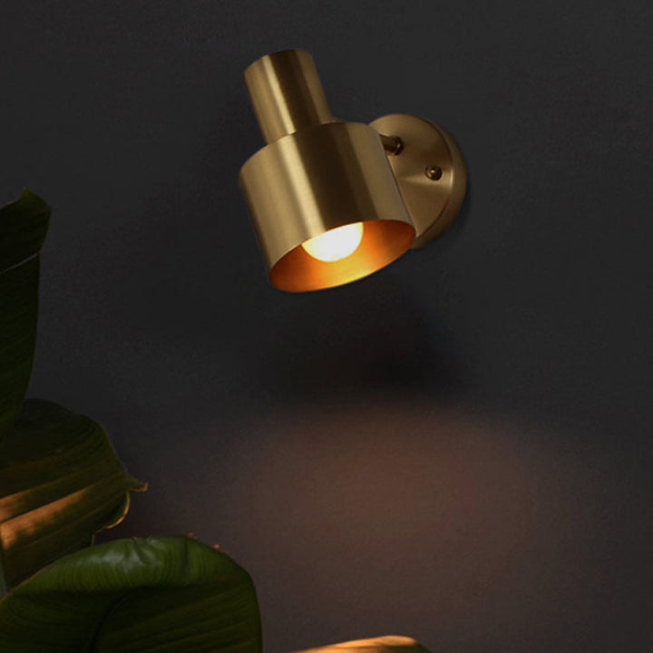 Metal Messing Vegg Vanity Lys Sylinder 1/2/3-Glødelampe LED Tradisjonell Sconce Lysarmatur for Bad | Skanto