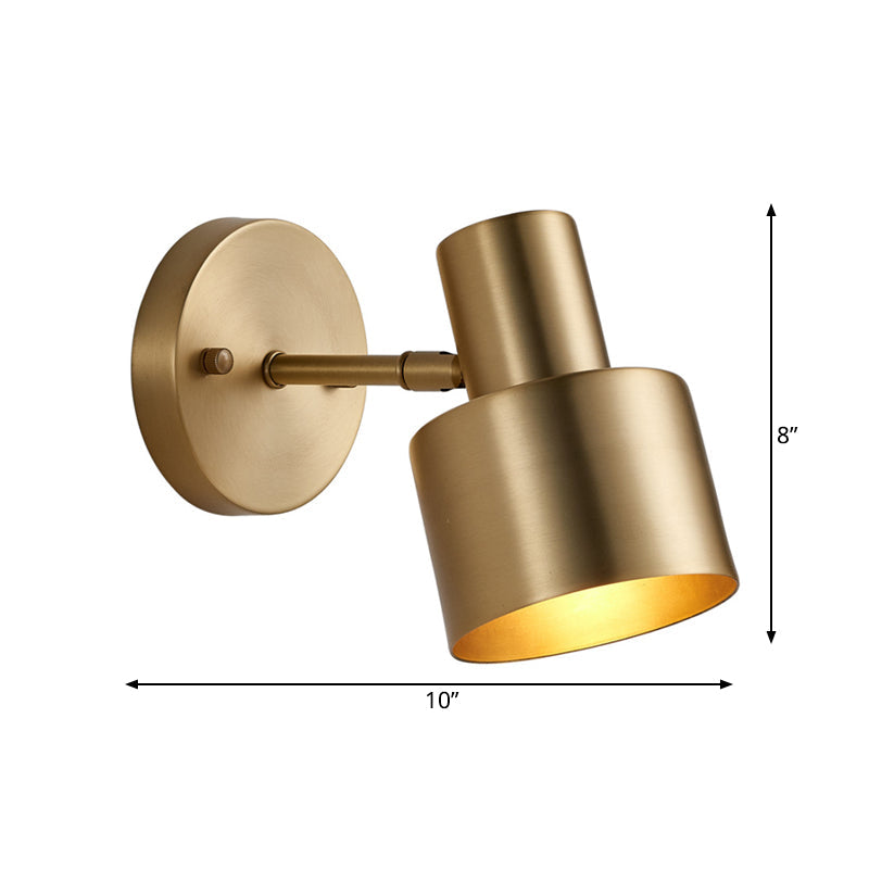 Metal Messing Vegg Vanity Lys Sylinder 1/2/3-Glødelampe LED Tradisjonell Sconce Lysarmatur for Bad | Skanto