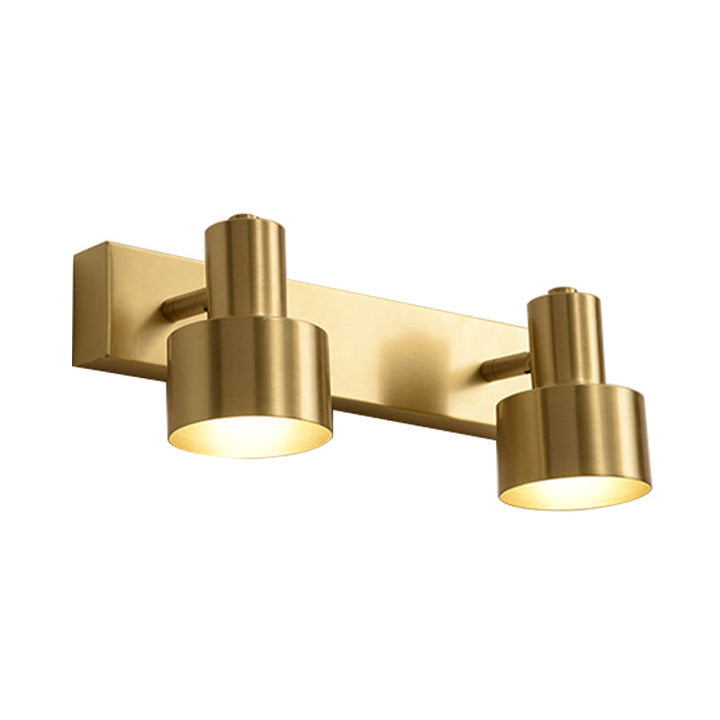 Metal Messing Vegg Vanity Lys Sylinder 1/2/3-Glødelampe LED Tradisjonell Sconce Lysarmatur for Bad | Skanto
