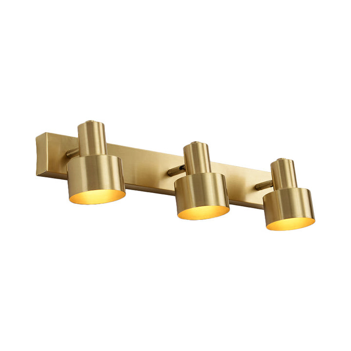 Metal Messing Vegg Vanity Lys Sylinder 1/2/3-Glødelampe LED Tradisjonell Sconce Lysarmatur for Bad | Skanto