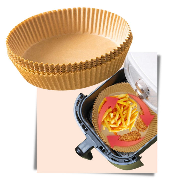 Pakke med Air Fryer engangspapir