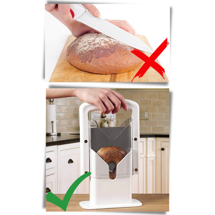 Bærbart skjæreverktøy for bagels