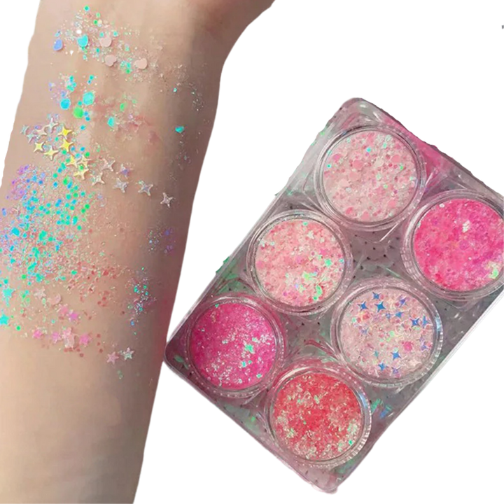 Glittersett for ansikt og kropp