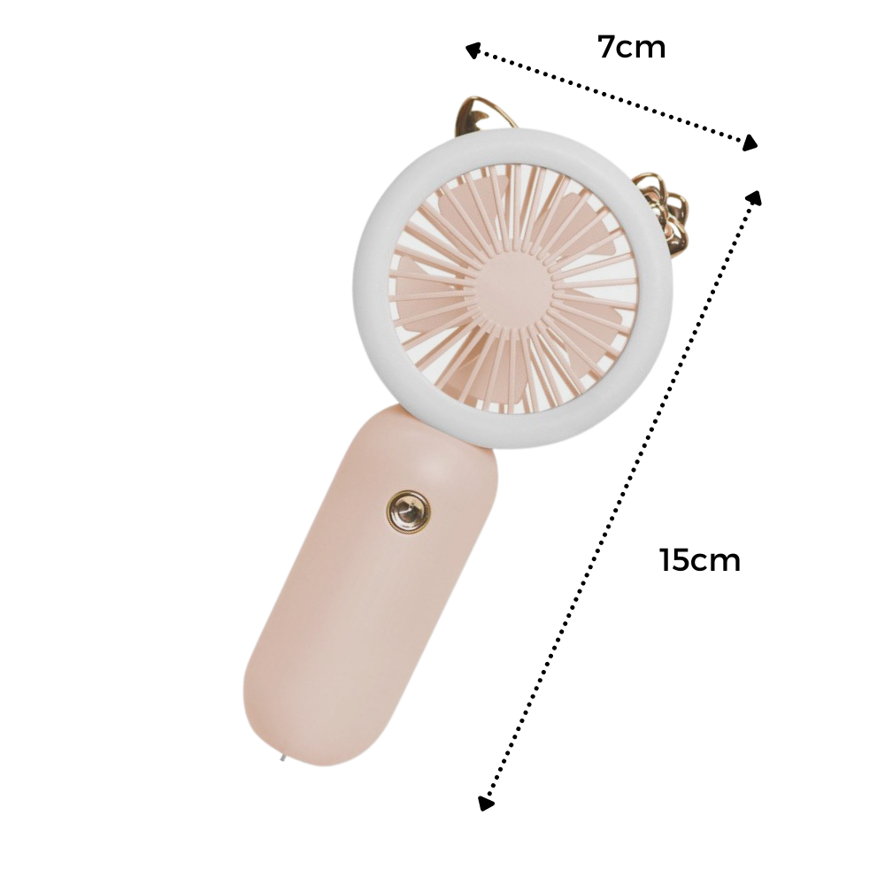 Handheld USB Fan with LED