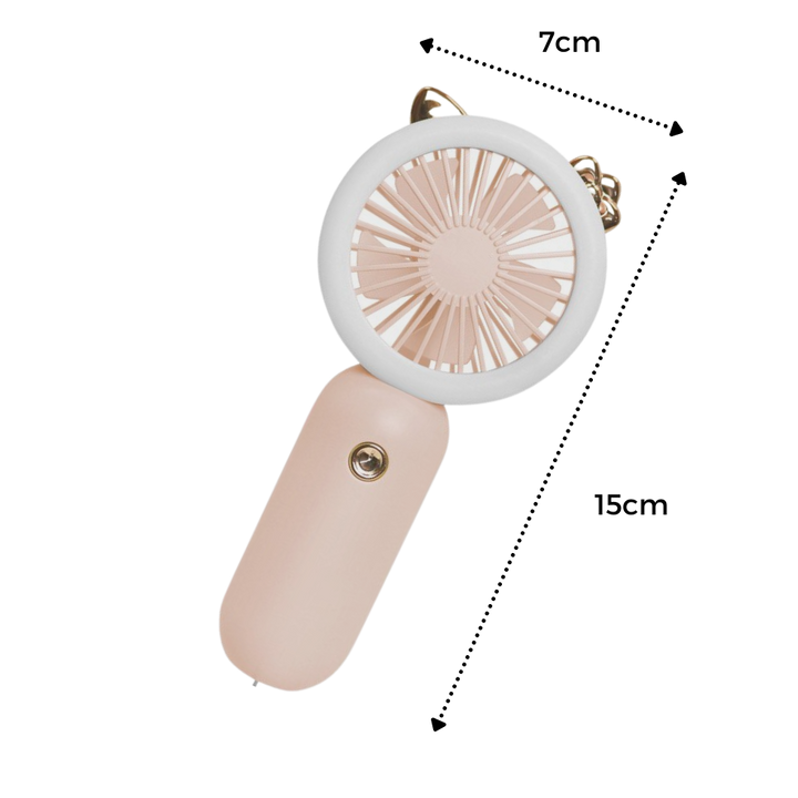 Handheld USB Fan with LED