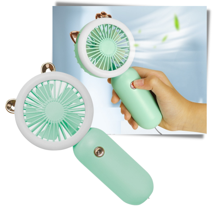 Handheld USB Fan with LED