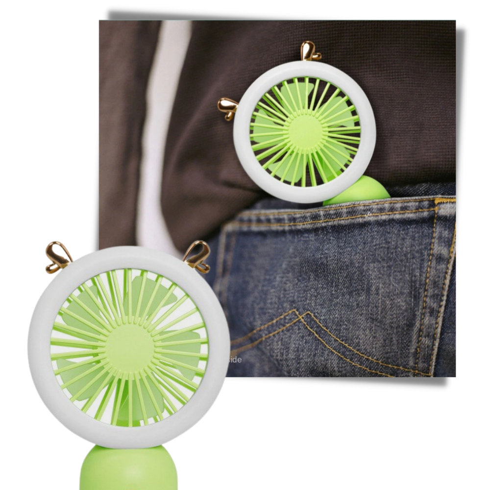 Handheld USB Fan with LED