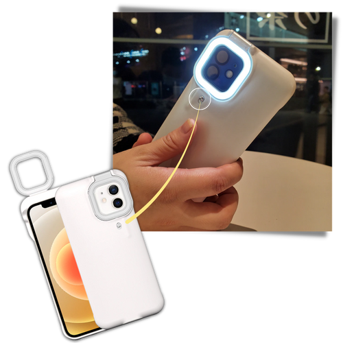 Telefondeksel med LED-ringlys