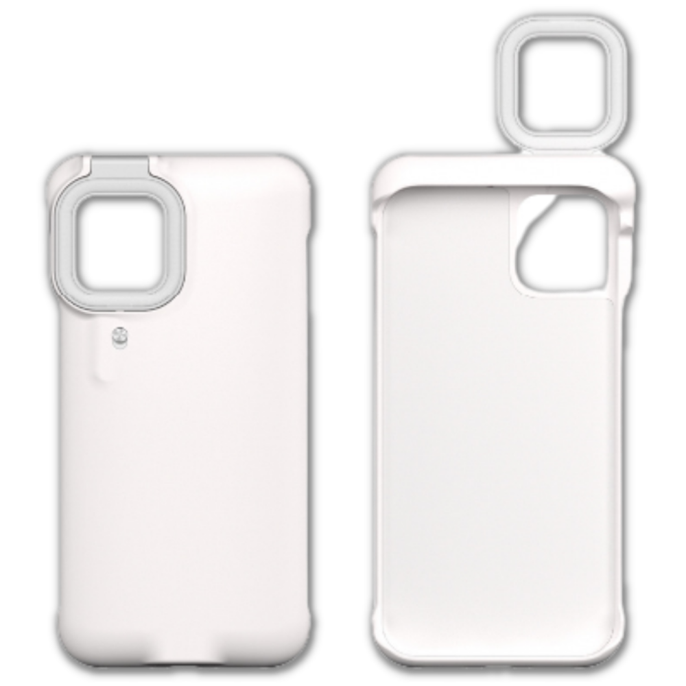 Telefondeksel med LED-ringlys