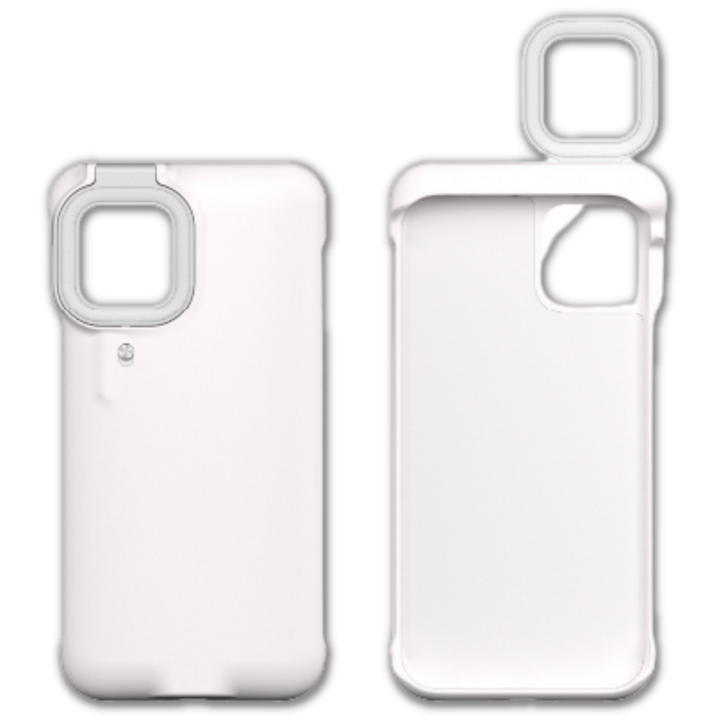 Telefondeksel med LED-ringlys