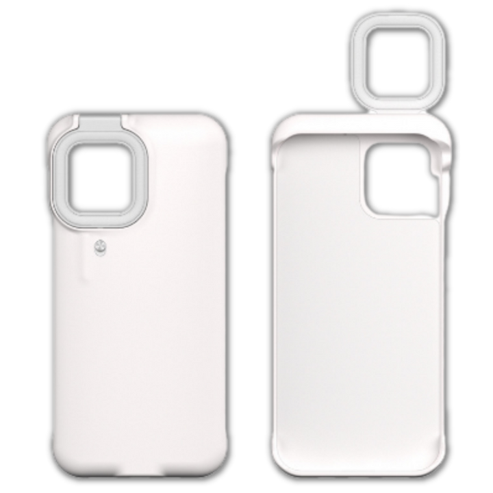 Telefondeksel med LED-ringlys