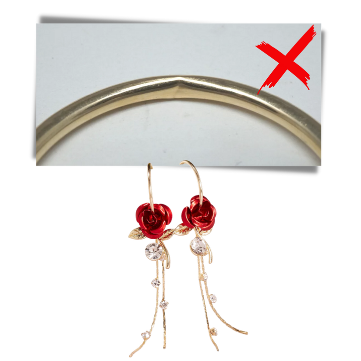 Rose øredobber