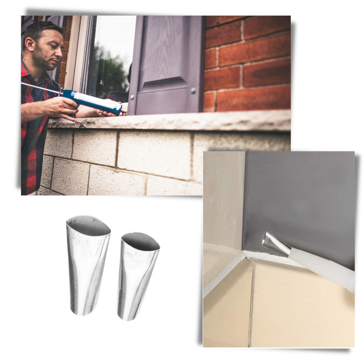 Stainless Steel Caulking Nozzle Set