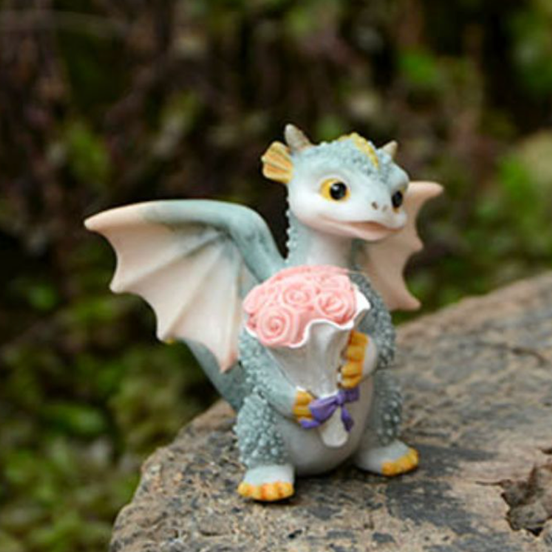 Skanto | Mini søt drage statue dekorasjon