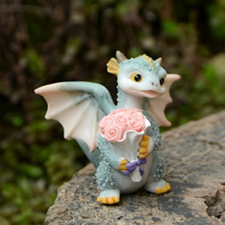 Skanto | Mini søt drage statue dekorasjon