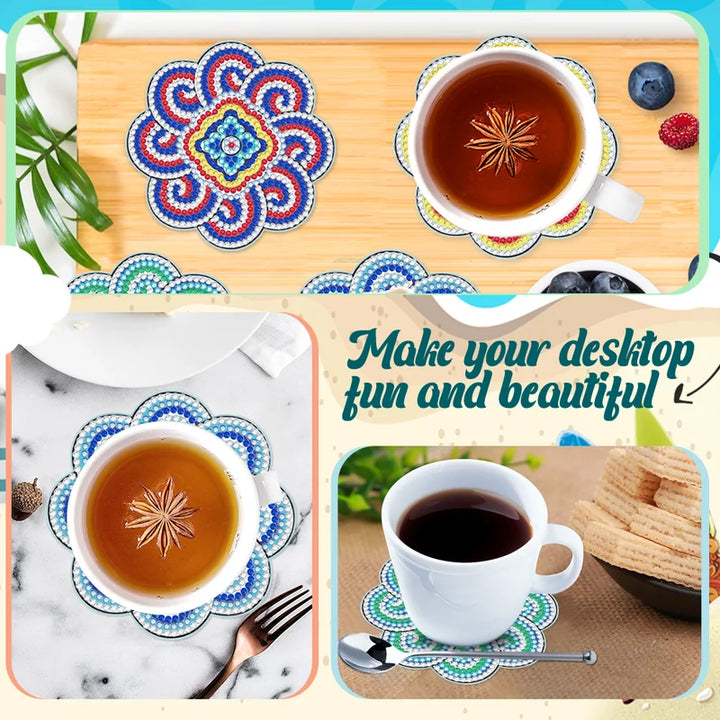 Skanto | Diamond Crafts Coaster Diamond Painting Coaster (Mandala)