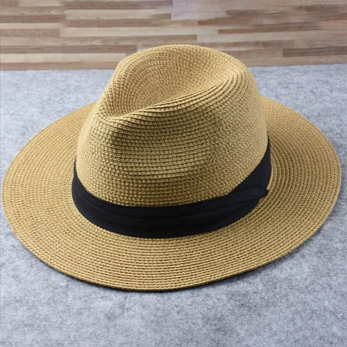 Skanto | Klassisk Lett Håndlaget Panama Hatt – 100% Palm Strå, Ekvadorisk Håndverk