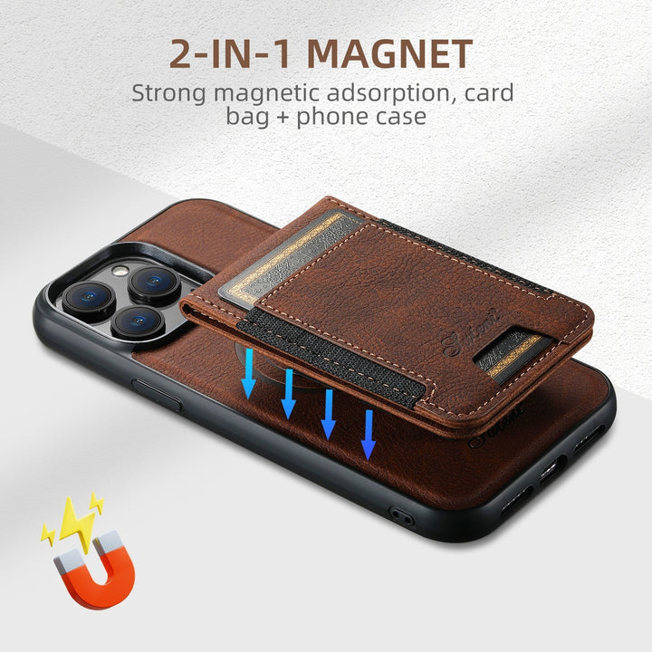 LuxLeather Case - Elegant Lær-telefonveske med MagSafe Skanto