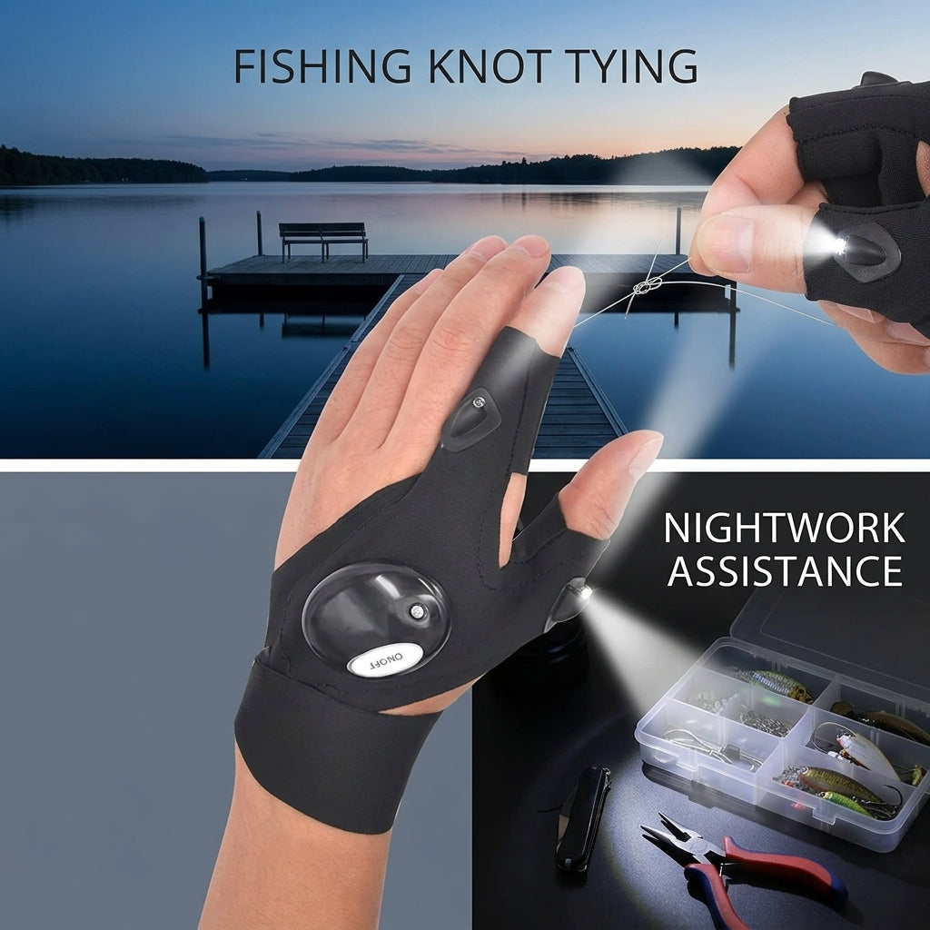 Fingerless hanske LED lommelykt | Skanto