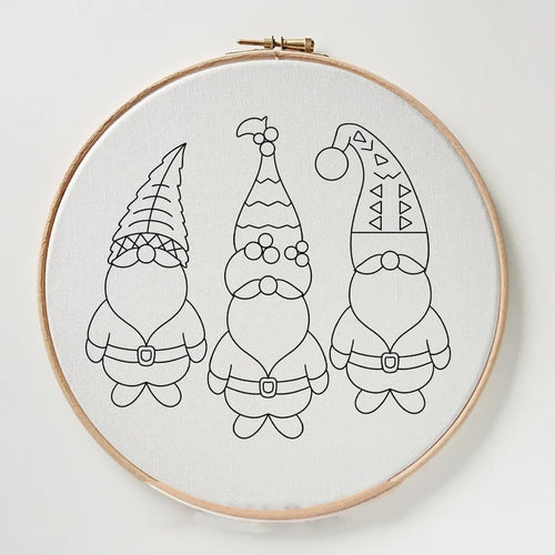 Skanto | Julebroderisett DIY | Komplett Kit for Hjemmelaget Dekor | 20 cm