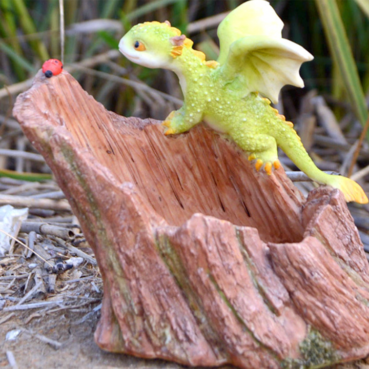 Skanto | Mini søt drage statue dekorasjon