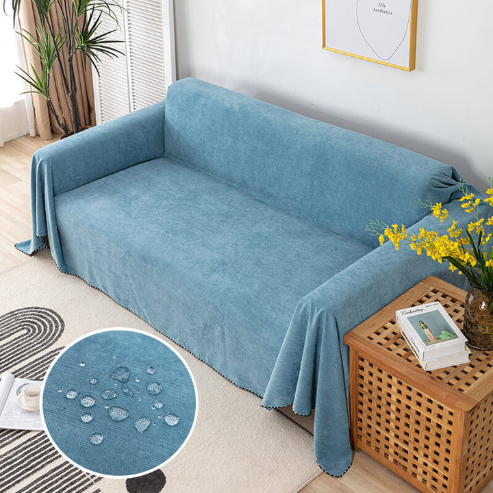 Premium vanntette sofa kastet dekke med jacquard kant | Skanto