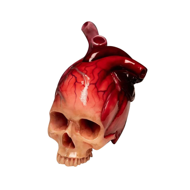 Skanto | SpookyHeart Realistisk Halloween Hjerteformet Skulpskulptur