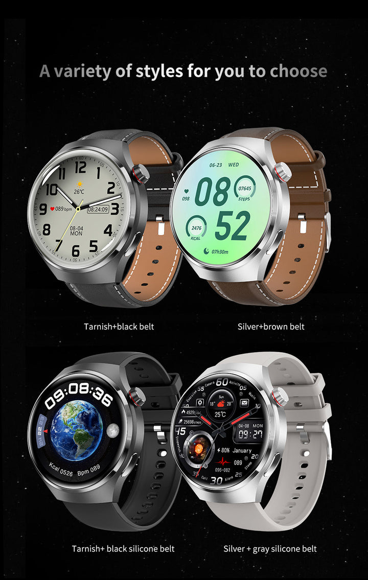 Skanto |  Gt4 Pro Smartwatch For Menn: Ip68 Nfc Gps Tracker, Amoled 360*360 Hd-Skjerm, Hjertefrekvens, Bluetooth-Samtale Begrenset Utgave
