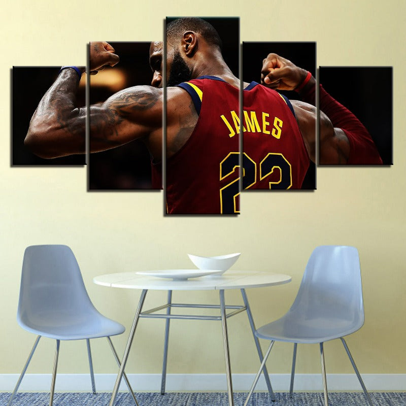 22 James - 5 Piece Canvas Veggkunst Maleri | Skanto