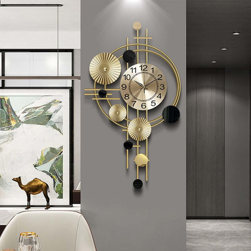 Skanto | Stor moderne metallveggklokke for stue