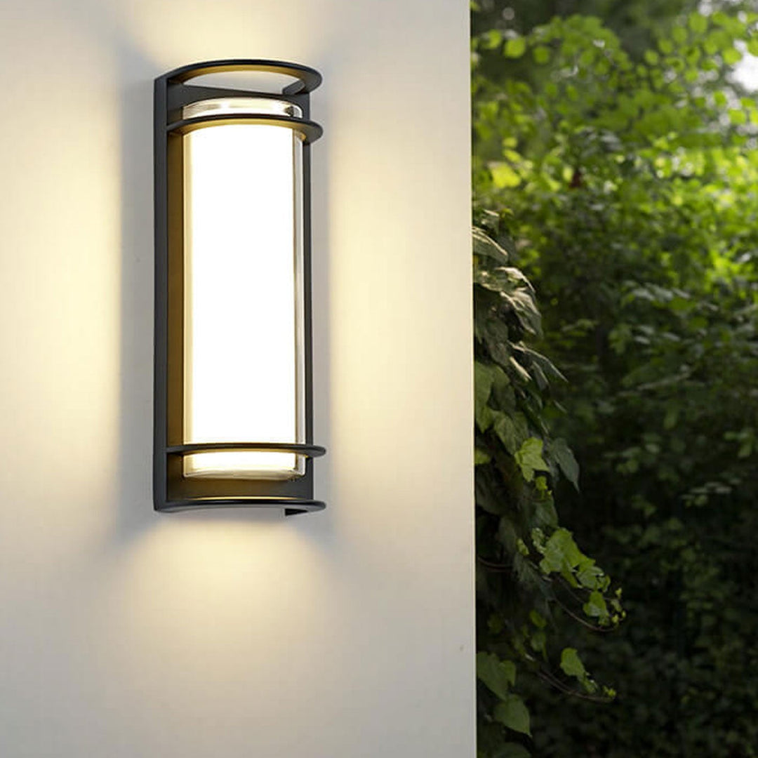 Modern utendørs søyle vanntett LED hagevegglampe | Skanto