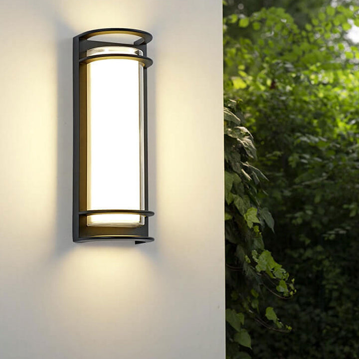 Modern utendørs søyle vanntett LED hagevegglampe | Skanto