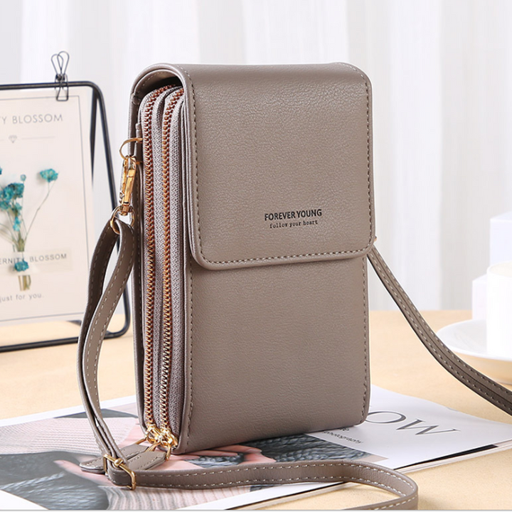Skanto | Stor Kapasitet Elegant Crossbody Touch Screen Telefonveske