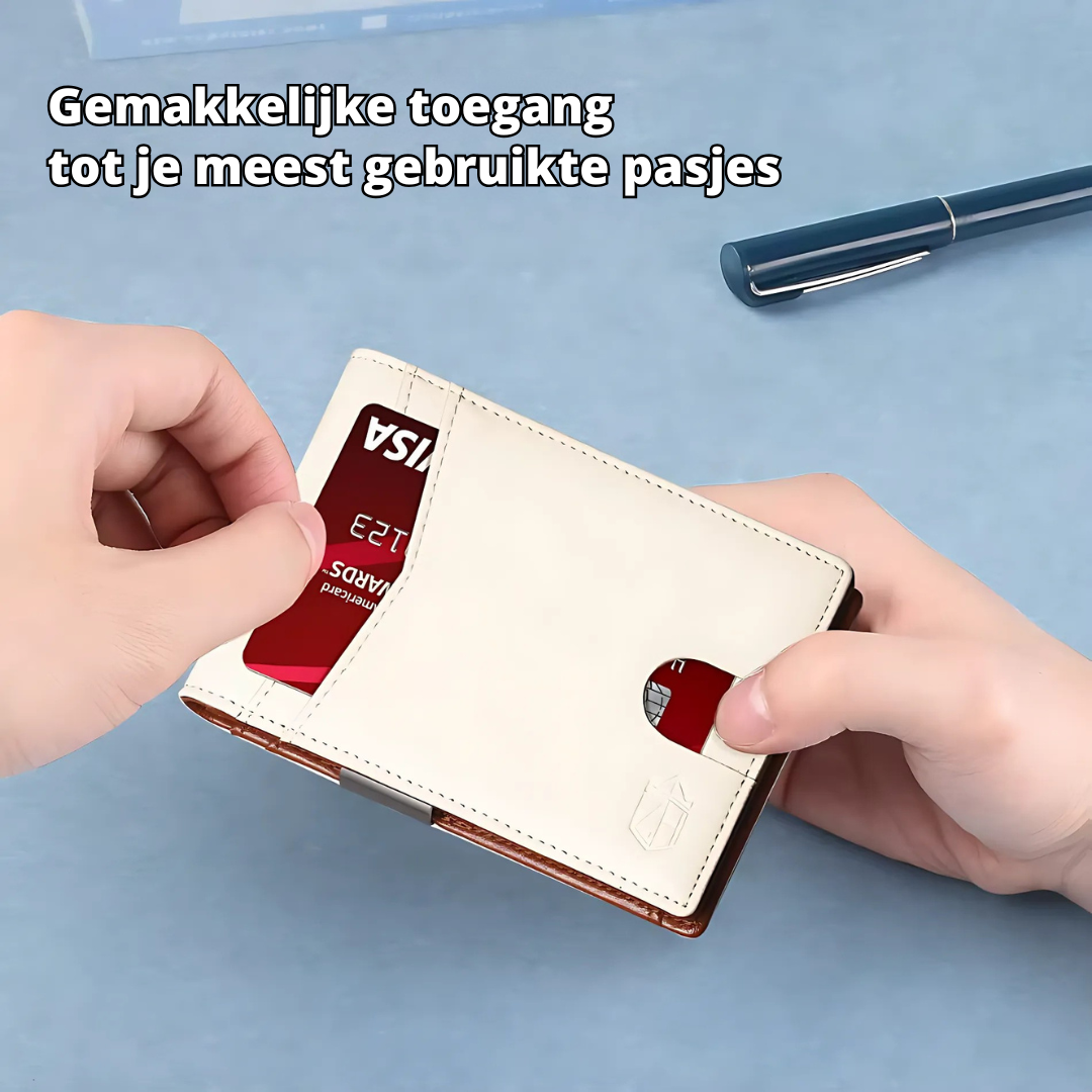 SafeSlim RFID-Geldbörse fra Leder für Herren – Kompakt, dunn og sicher