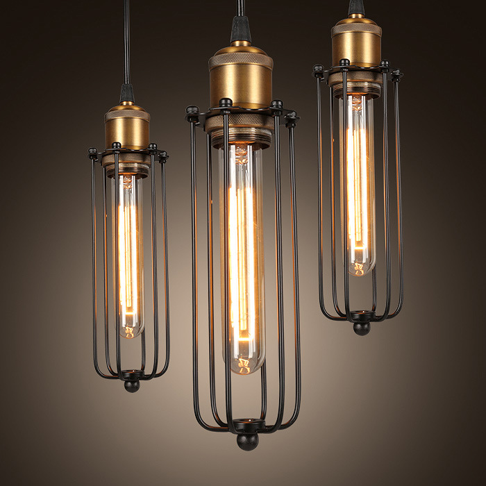 Skanto | Retro industriell hengelampe med metalldeksel