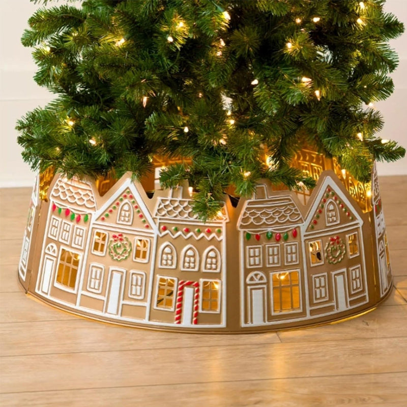 Skanto | LED Juletrekjole – Lebkuchenhus Design i PVC