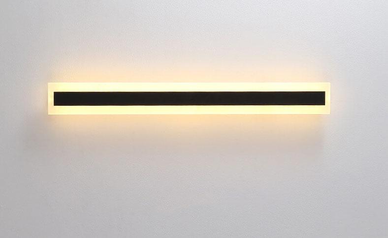 Skanto | Minimalistisk Utvidet Stangformet 1-Lys LED Akryll Utendørs Vanntett Vegglampe