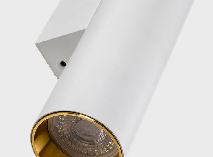 Skanto | Enkel Aluminium Sylinderformet 2-Lykt Vegglampe
