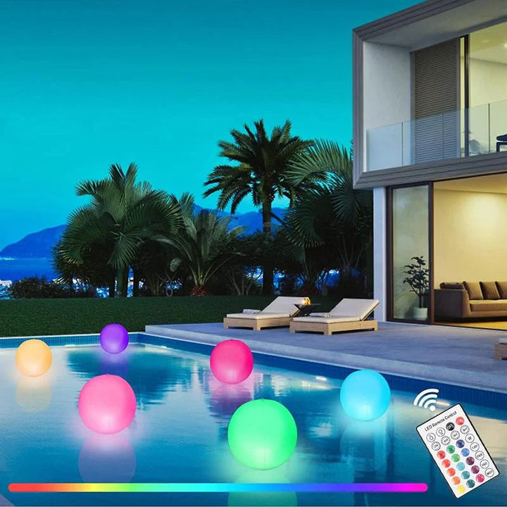 Skanto | Pool Decoration LED Light 16 Farger Lysende Strandball