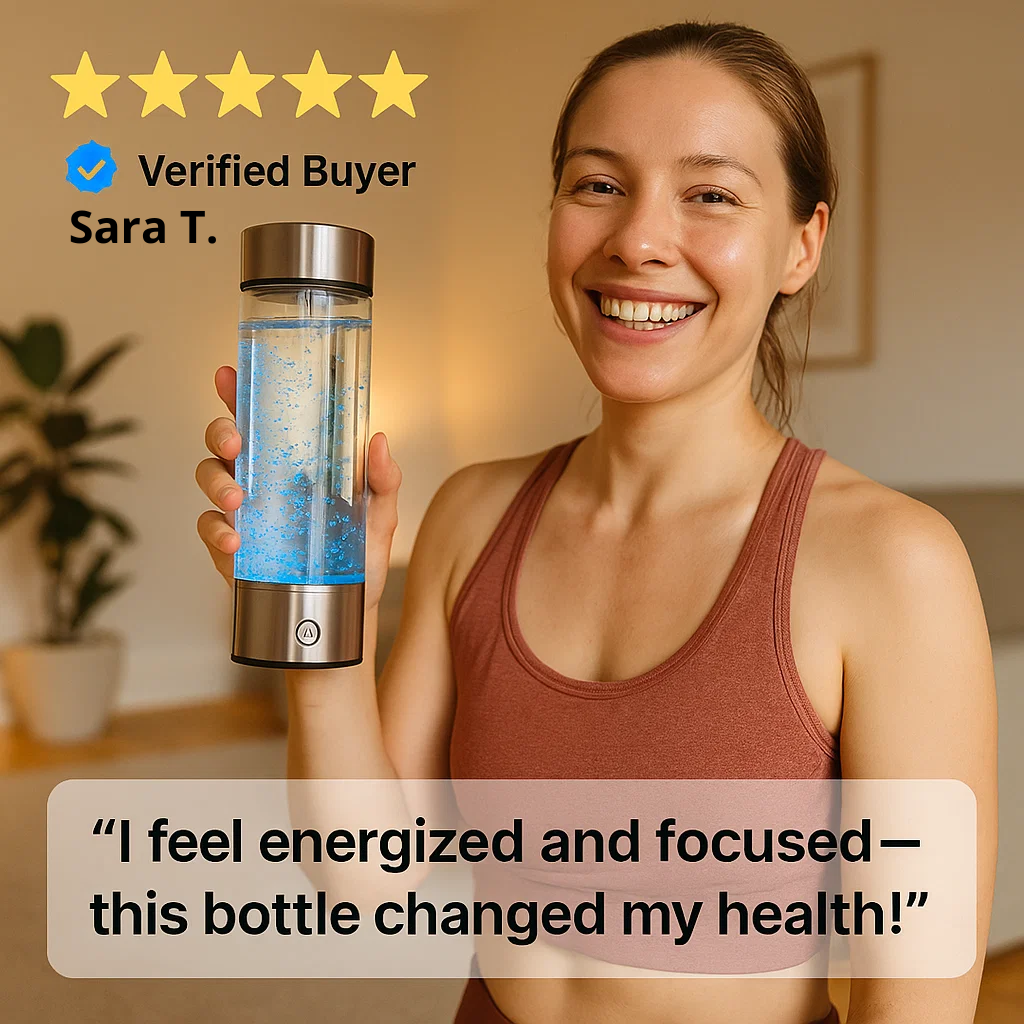 Skanto | Hydrogen Water Bottle | USB Rechargeable, Anti-Inflammatory & Perfect for Daily Hydration and Wellness